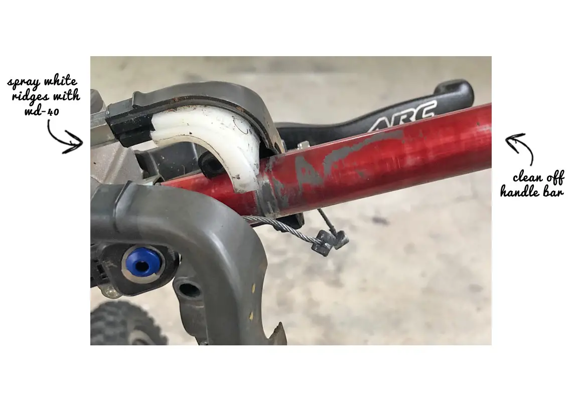 Cleaning off Handlebar