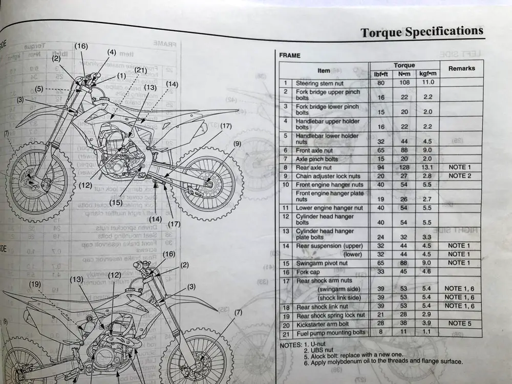 Torque Specifications Page 1