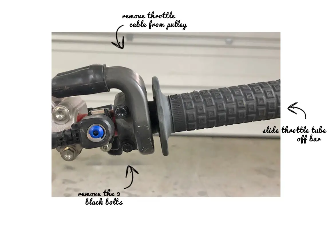 Throttle Tube on Handlebar