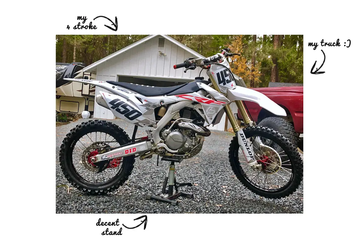 4 stroke dirt bike engine