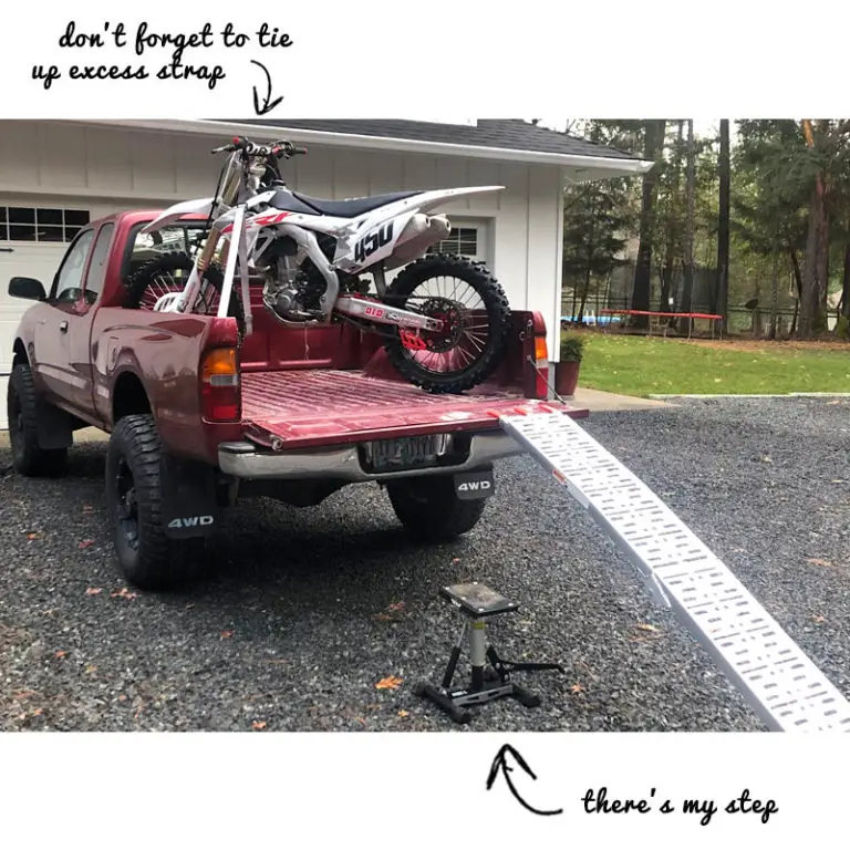 How to Tie Down a Dirt Bike (in a Truck Bed Better Way)
