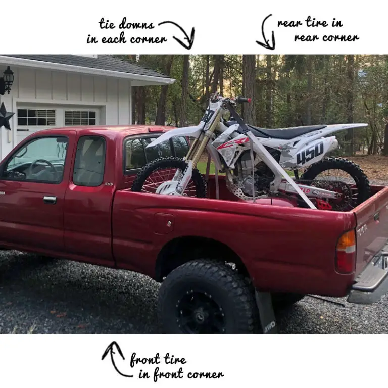 How to Tie Down a Dirt Bike (in a Truck Bed Better Way)