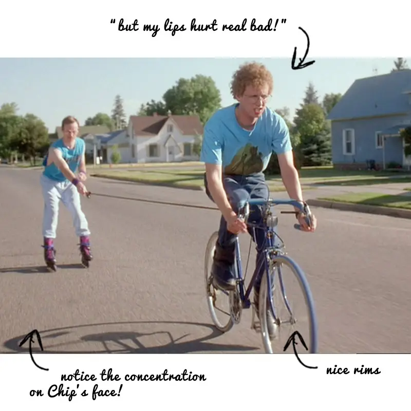 Napoleon Dynamite on Bike