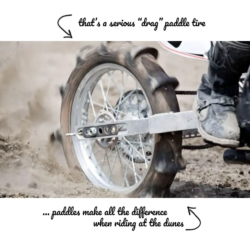 Dirt Bike Paddle Tire