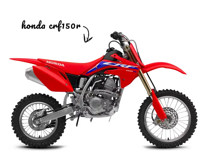 Honda CRF 150 on white background