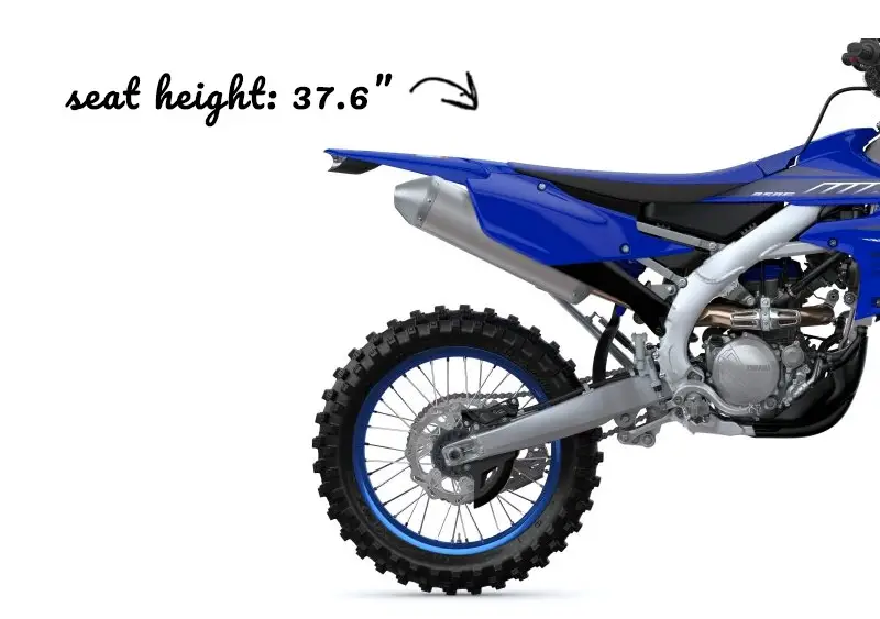 Seat Height of a Yamaha WR250F