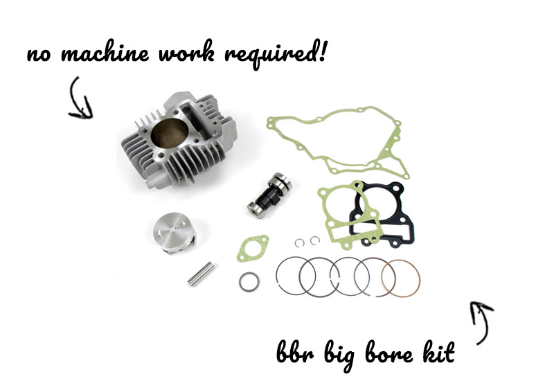 KLX 110 BBR Big Bore Kit on white background