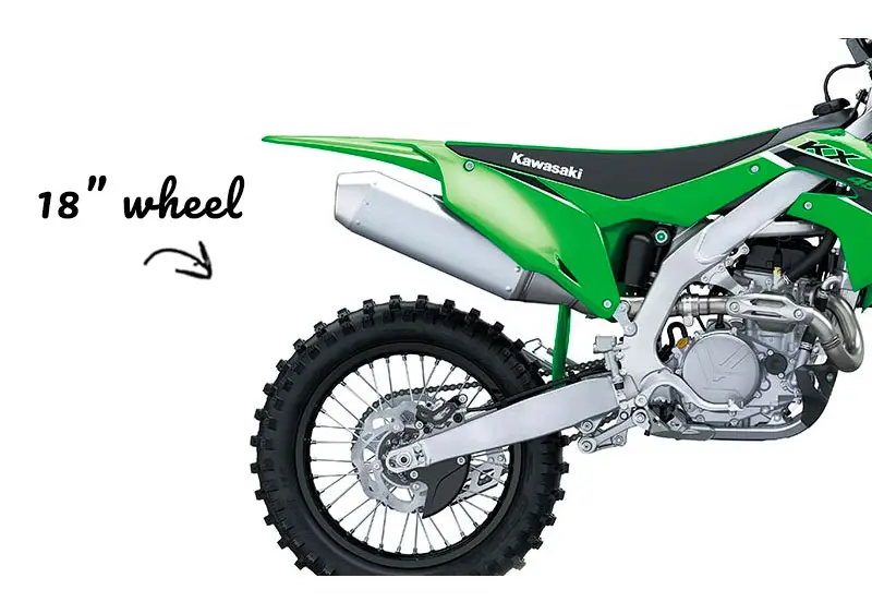 18 inch wheel on kx450x