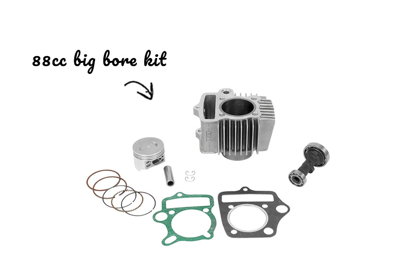 88cc Big Bore Kit on white background