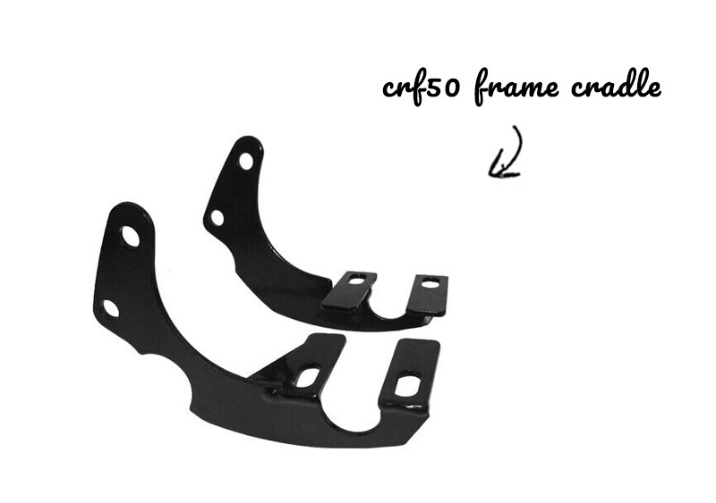 Arrow pointing to a CRF 50 frame cradle