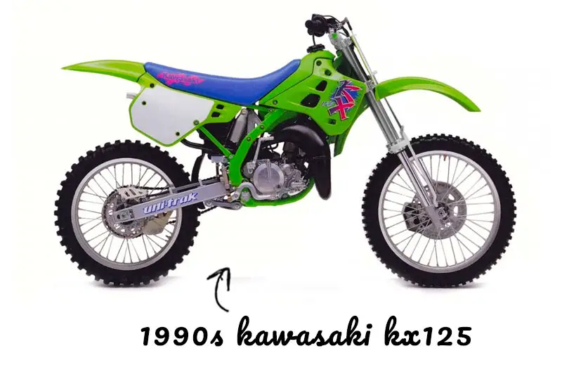 1990 Kawasaki KX125 motorcycle