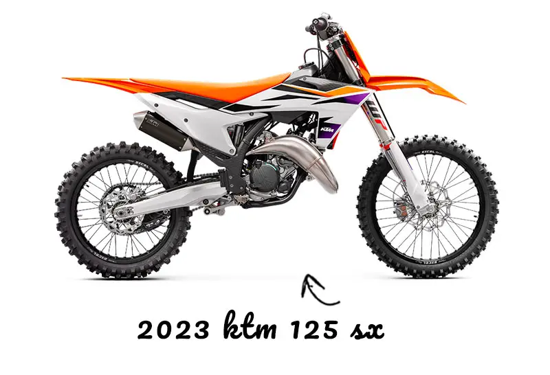 2023 KTM 125 SX on white background