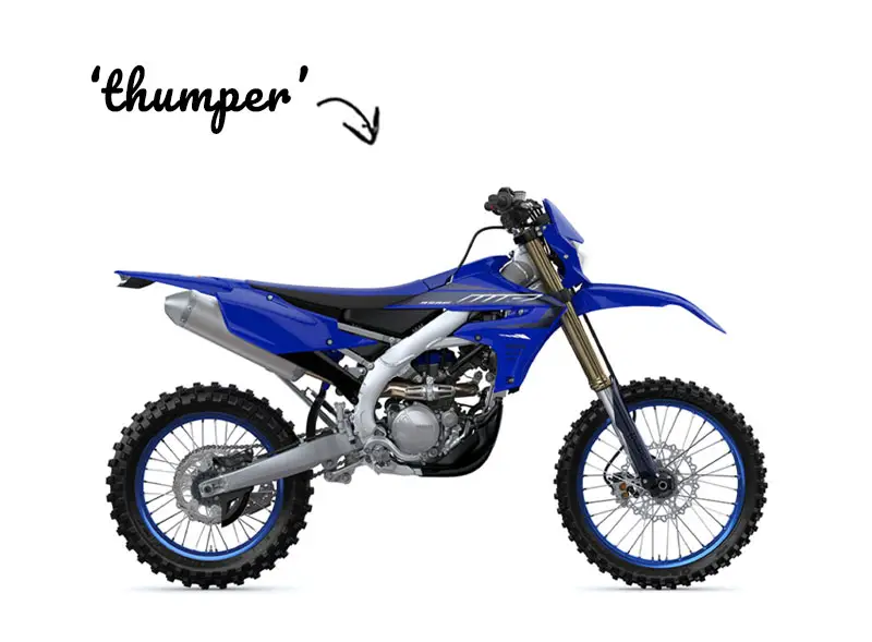 4-Stroke dirt bike named Thumper