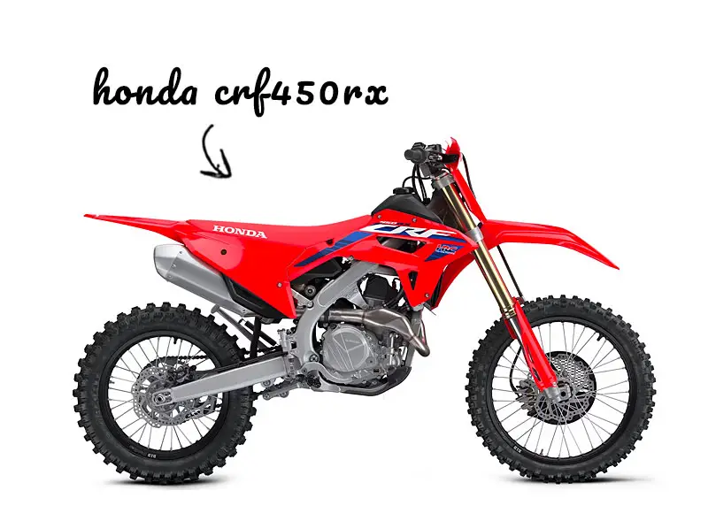 Honda CRF450RX Enduro on white background