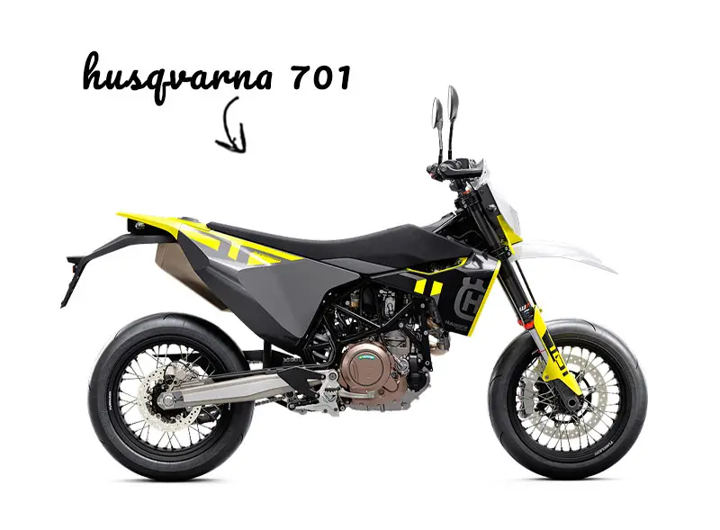 2024 Husqvarna 701 Supermoto on white background