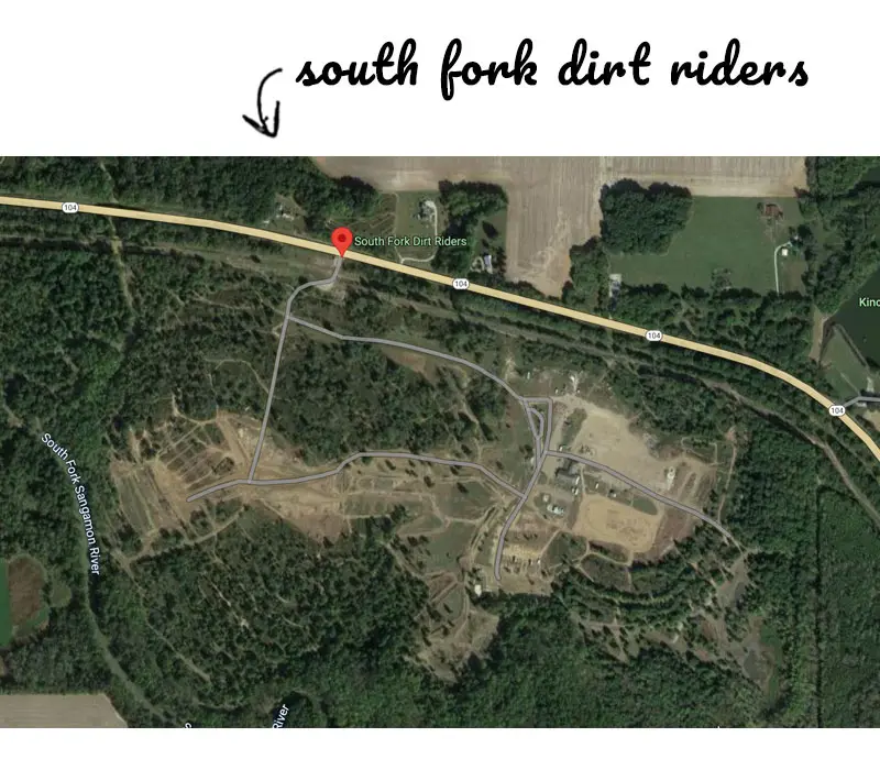 Picture of the South Fork Dirt Riders map