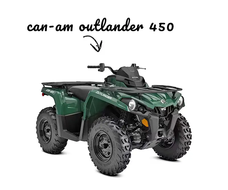 Can-Am Outlander 450 on white background