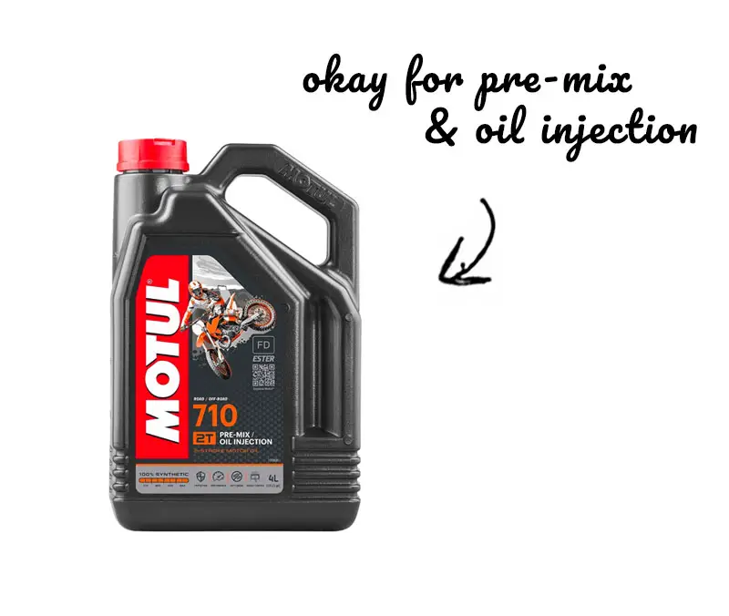 Motul 710 Moto Mix 2 Stroke Oil 4 Litre