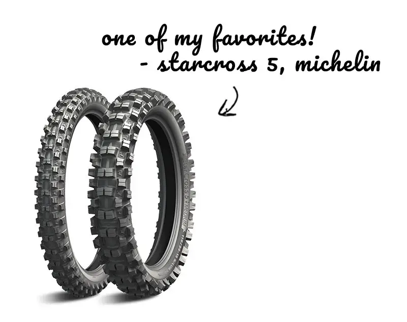 New Michelin Starcros 5 replacement dirt bike tires