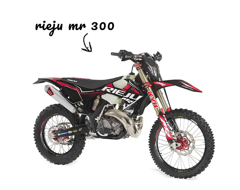 Rieju MR 300 dirt bike with headlight