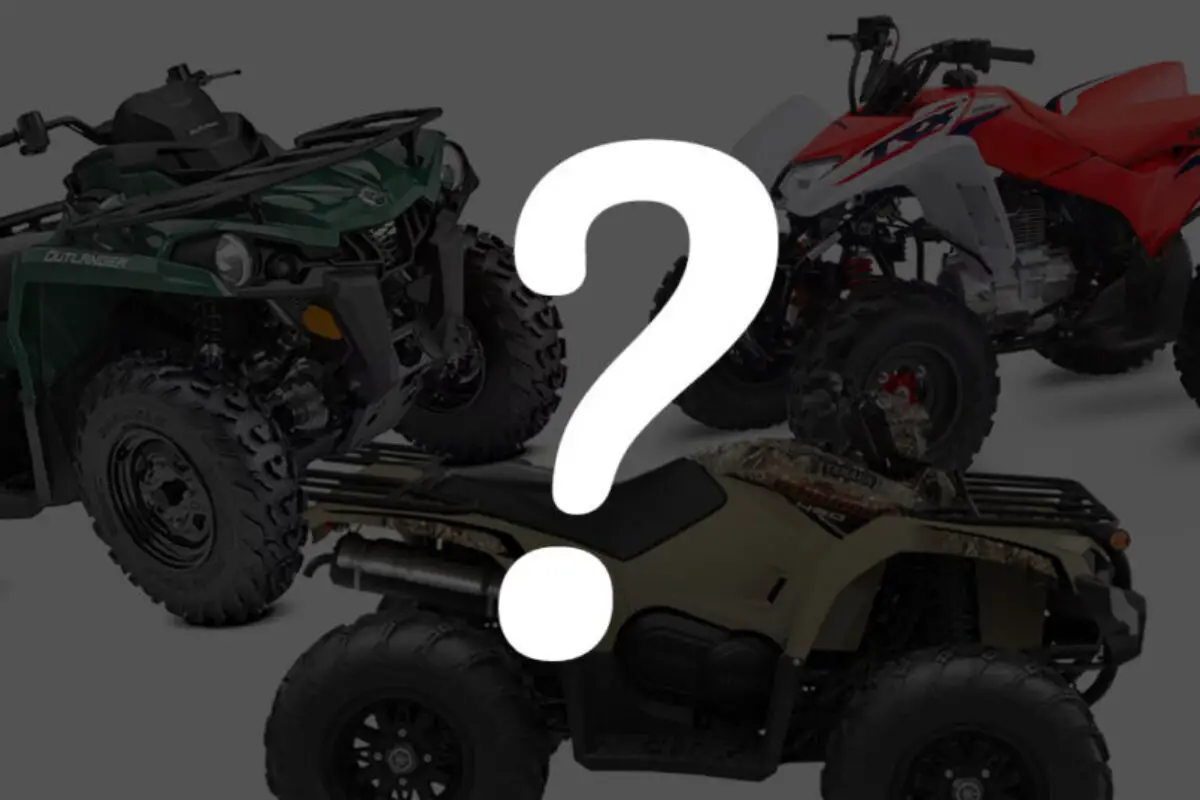 Question mark over top of the best ATV brands