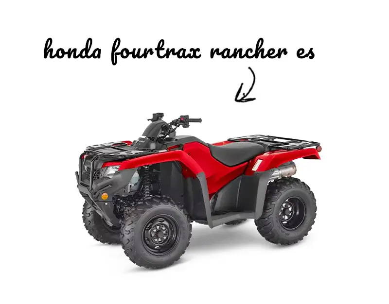 Honda Fourtrax Rancher on white background