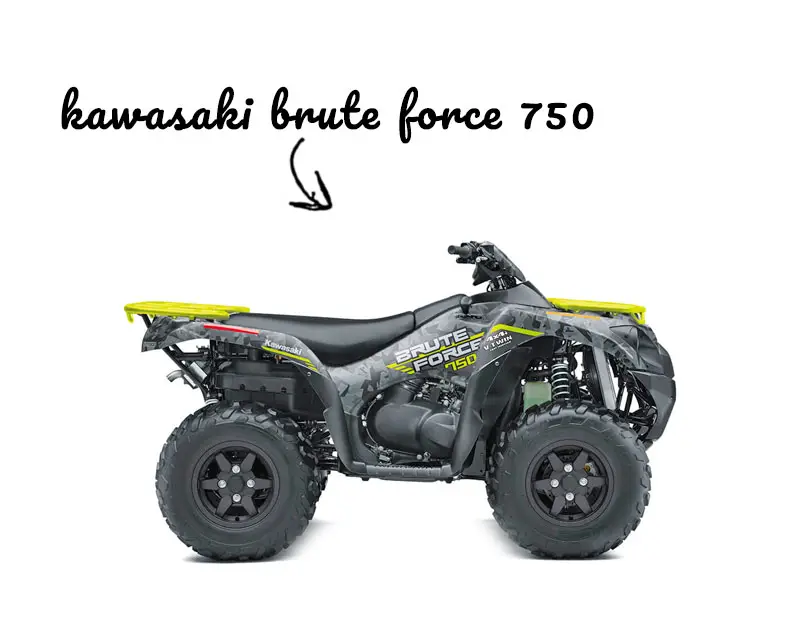 Kawasaki Brute Force 750 ATV on white background